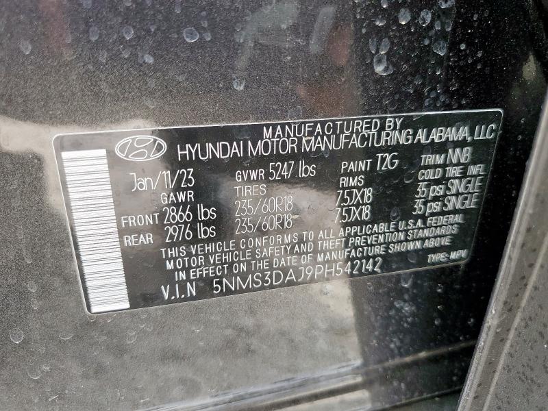 2023 HYUNDAI SANTA FE S - 5NMS3DAJ9PH542142