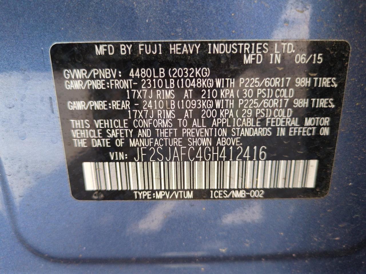 SUBARU FORESTER 2.5I PREMIUM