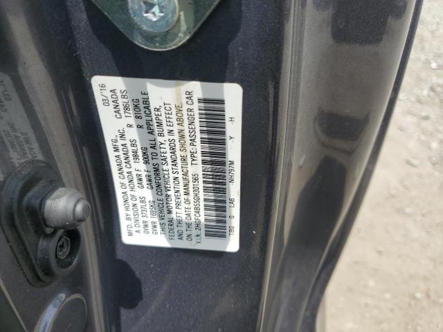 2016 HONDA CIVIC LX 2HGFC4B55GH301565