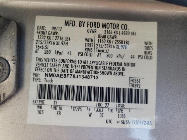 2018 FORD TRANSIT CO NM0AE8F78J1348713