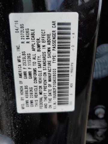 2016 ACURA TLX 19UUB2F31GA009000