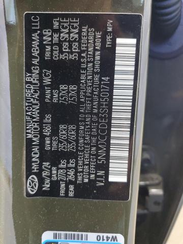 2025 HYUNDAI TUCSON SEL 5NMJCCDE3SH501714