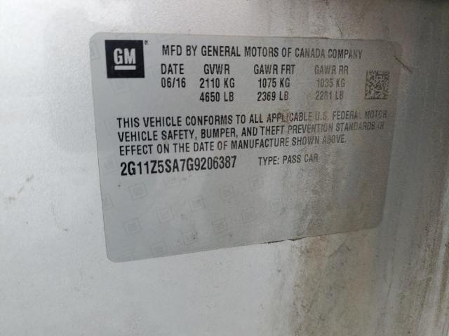 2016 CHEVROLET IMPALA LS 2G11Z5SA7G9206387