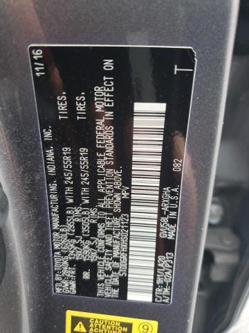 2017 TOYOTA HIGHLANDER 5TDDGRFHXHS021123