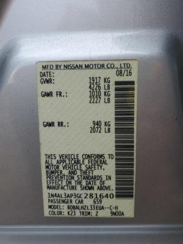 2016 NISSAN ALTIMA 2.5 - 1N4AL3AP3GC281640