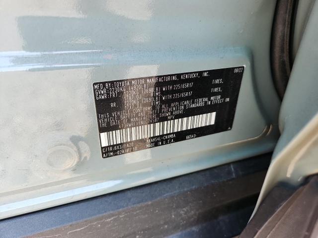 2022 TOYOTA RAV4 XLE 4T3RWRFV8NU074587