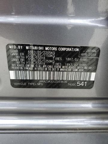 2018 MITSUBISHI OUTLANDER JA4AZ3A33JZ059636
