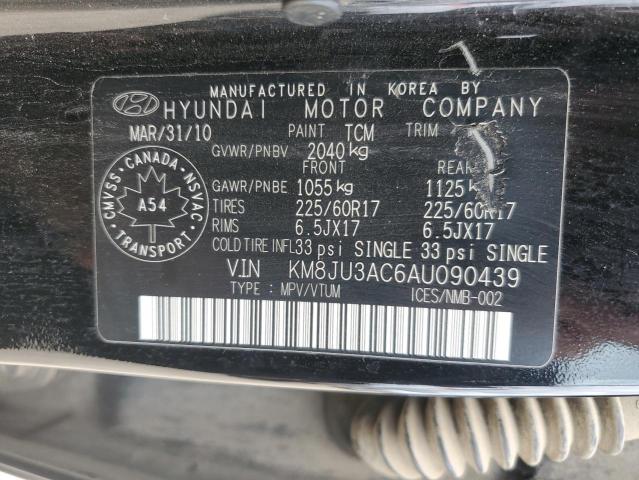 KM8JU3AC6AU090439 2010 HYUNDAI TUCSON