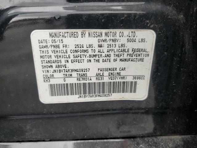2015 INFINITI Q50 BASE - JN1BV7AR3FM409257