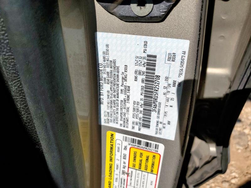 2015 FORD FUSION TIT 3FA6P0RU5FR252708