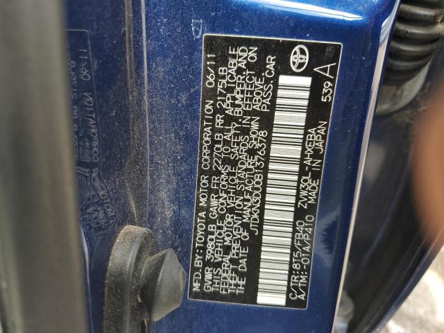 2011 TOYOTA PRIUS - JTDKN3DU0B1376378