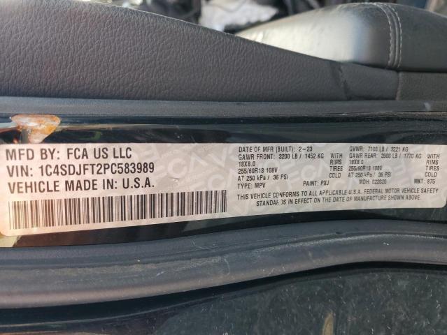 2023 DODGE DURANGO PU 1C4SDJFT2PC583989