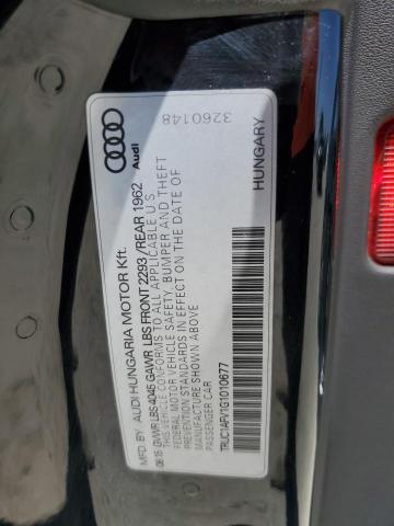 2016 AUDI TTS TRUC1AFV1G1010677