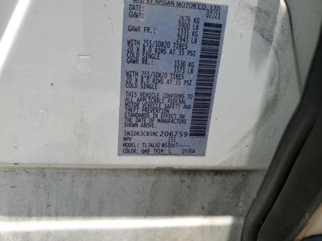 2022 NISSAN PATHFINDER 5N1DR3CB5NC206759