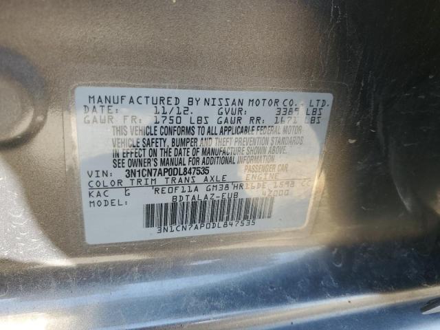 2013 NISSAN VERSA S #3207091711