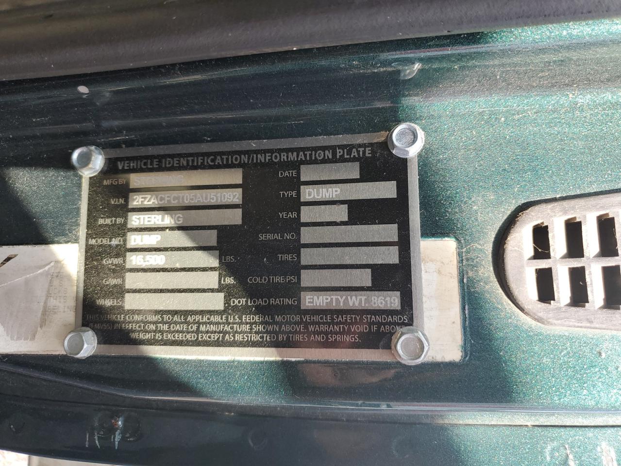 Lot #3231356099 2005 STERLING TRUCK ACTERRA