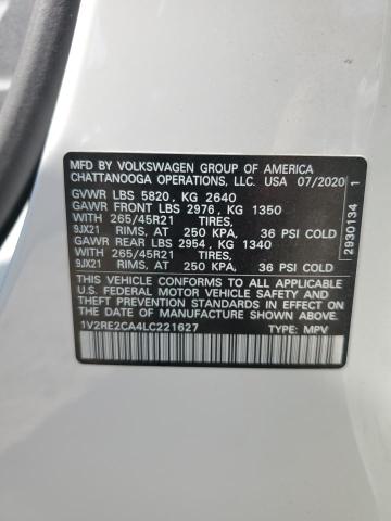 2020 VOLKSWAGEN ATLAS CROSS SPORT SEL R-LINE 1V2RE2CA4LC221627