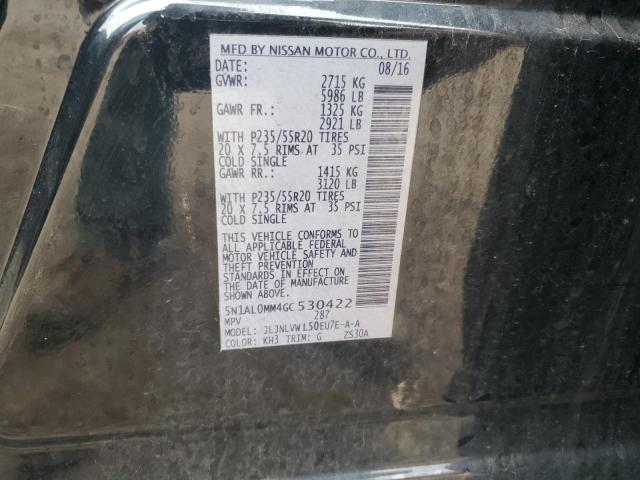 2016 INFINITI QX60 5N1AL0MM4GC530422