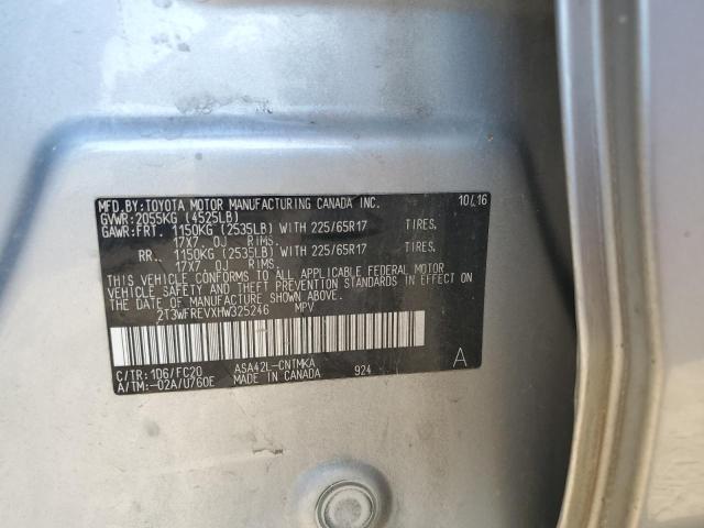 2017 TOYOTA RAV4 XLE - 2T3WFREVXHW325246