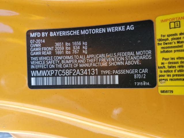 2015 MINI COOPER S WMWXP7C58F2A34131