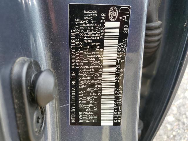 2016 TOYOTA COROLLA L - 2T1BURHE4GC614549