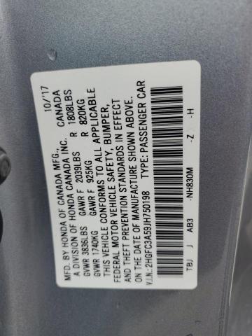 2018 HONDA CIVIC SI 2HGFC3A59JH750198