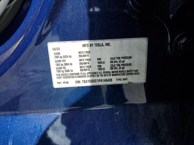 2023 TESLA MODEL Y 7SAYGDEE1PA146428
