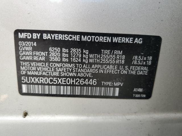 2014 BMW X5 XDRIVE3 - 5UXKR0C5XE0H26446