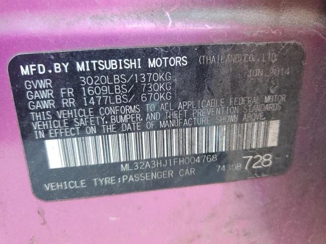2015 MITSUBISHI MIRAGE DE ML32A3HJ1FH004768