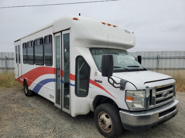FORD ECONOLINE 2013 white cutaway gas 1FDFE4FS6DDB36817 photo #1