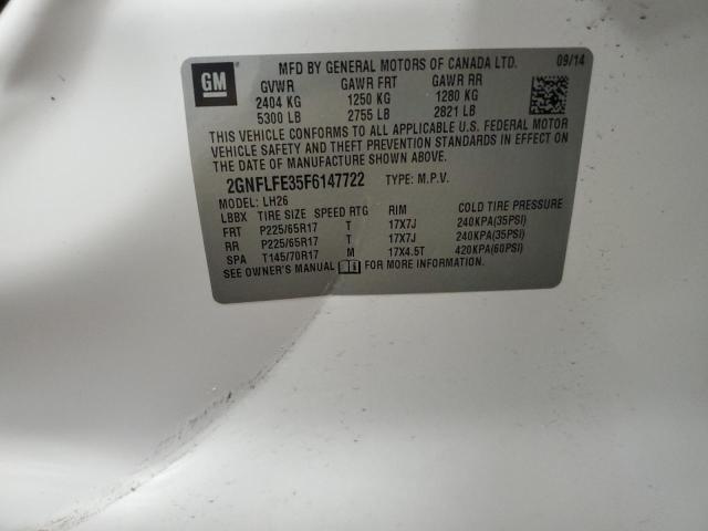 2015 CHEVROLET EQUINOX LT - 2GNFLFE35F6147722