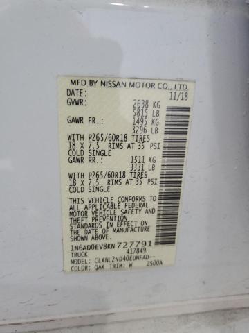 2019 NISSAN FRONTIER S - 1N6AD0EV8KN727791