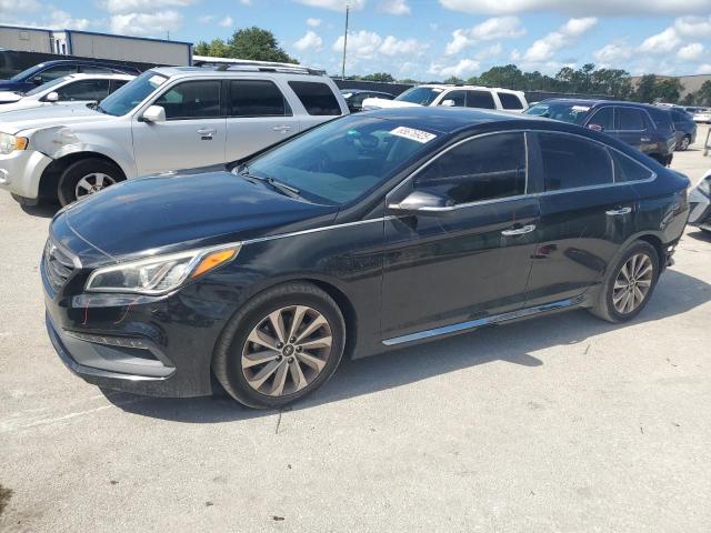 HYUNDAI SONATA SPO 2015 black  gas 5NPE34AF3FH082504 photo #1