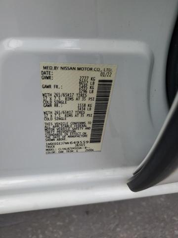 2022 NISSAN FRONTIER S 1N6ED1EJ7NN649559
