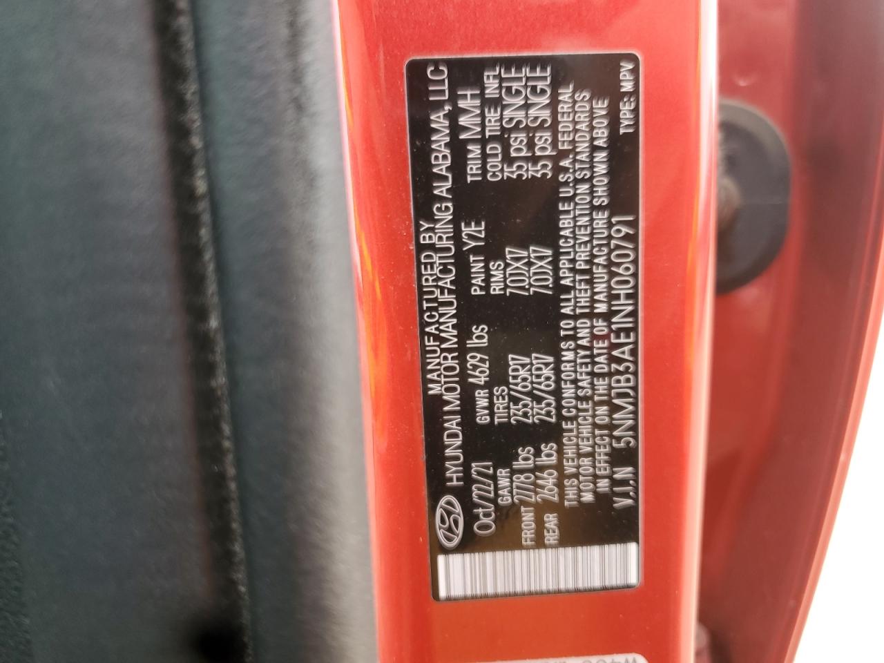 Lot #3281557390 2022 HYUN TUCSON SEL FWD