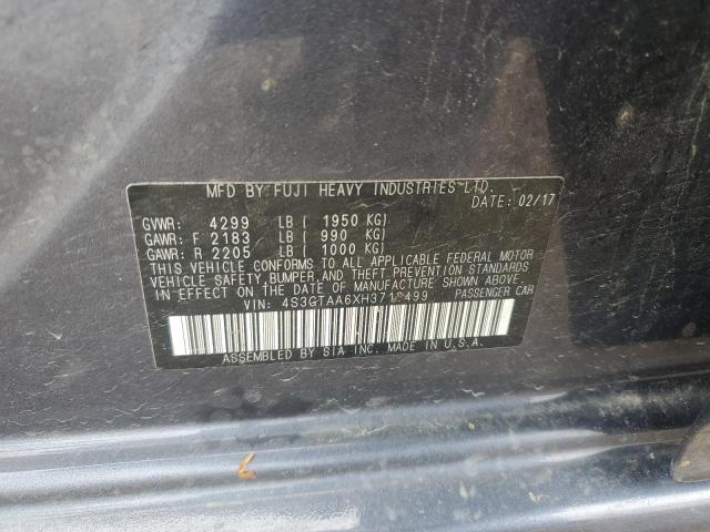 2017 SUBARU IMPREZA - 4S3GTAA6XH3718499