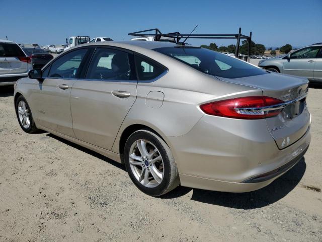 FORD FUSION SE 2018 gold  hybrid engine 3FA6P0LU0JR111059 photo #3