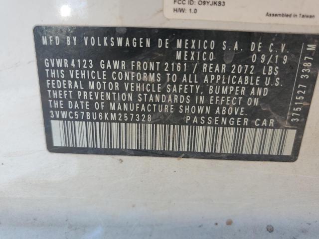 2019 VOLKSWAGEN JETTA S 3VWC57BU6KM257328