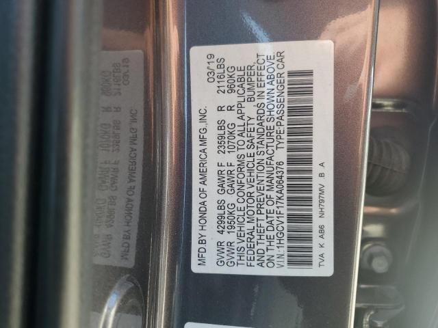 2019 HONDA ACCORD LX - 1HGCV1F17KA064376