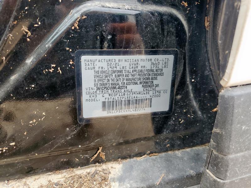 2021 NISSAN KICKS SV 3N1CP5CVXML482274