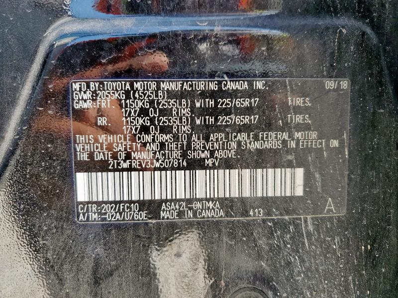 2018 TOYOTA RAV4 ADVEN 2T3WFREV3JW507814