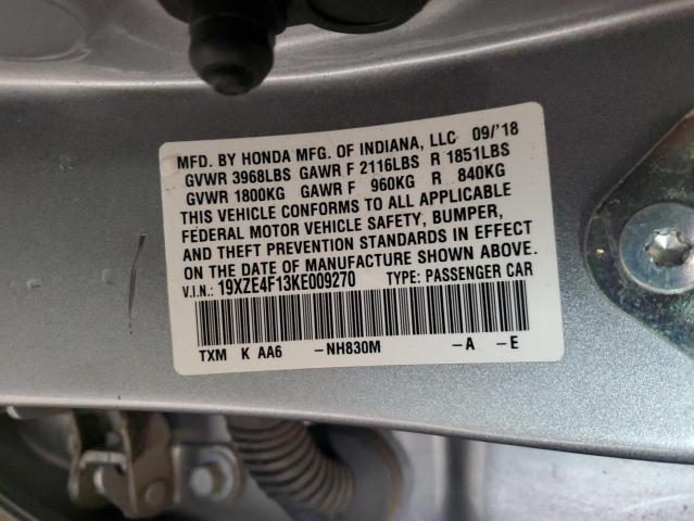 2019 HONDA INSIGHT LX 19XZE4F13KE009270