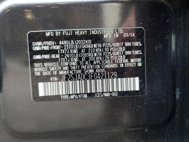 2015 SUBARU FORESTER 2 - JF2SJADC3FG421129