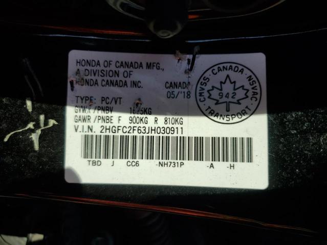 2018 HONDA CIVIC LX 2HGFC2F63JH030911