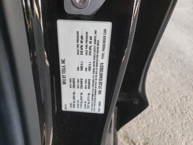 2019 TESLA MODEL 3 5YJ3E1EA4KF395374