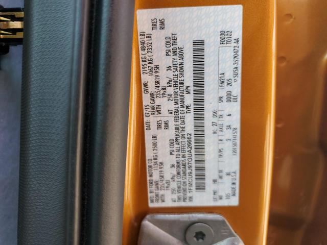 2016 FORD ESCAPE TIT - 1FMCU9J97GUA26662