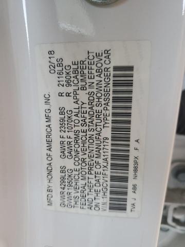 2018 HONDA ACCORD LX 1HGCV1F1XJA117179