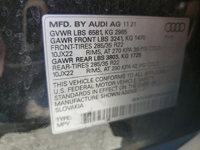 2022 AUDI Q7 PRESTIG WA1VXBF70ND006005
