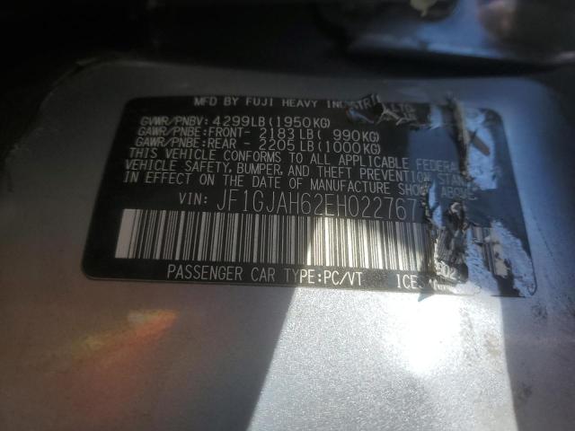 2014 SUBARU IMPREZA LI - JF1GJAH62EH022767