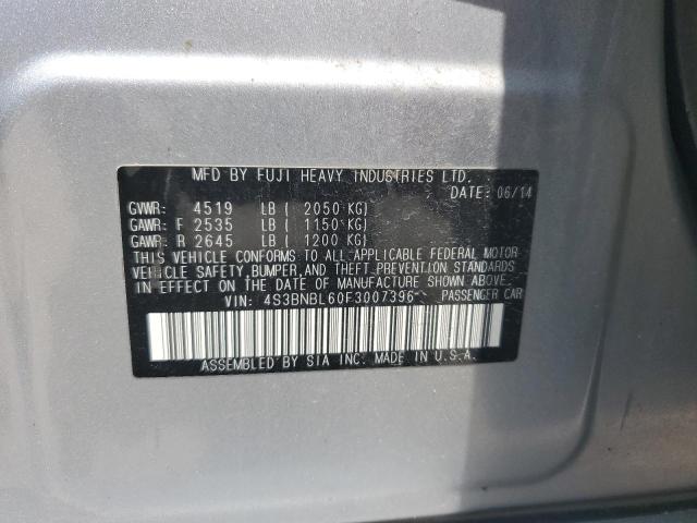 2015 SUBARU LEGACY 2.5 - 4S3BNBL60F3007396